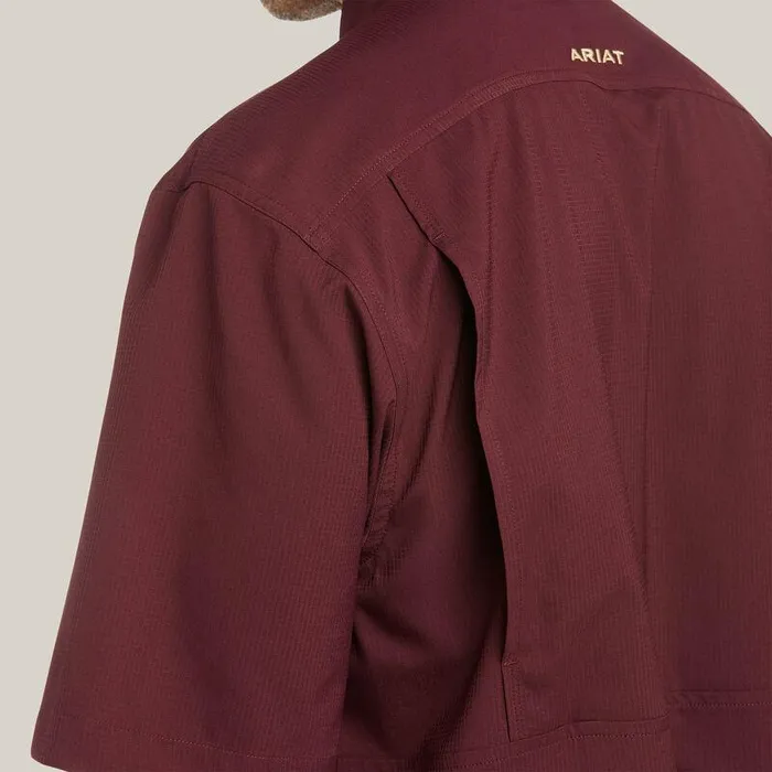 Men Button Down Shirts Ariat VentTEK Classic Fit Shirt Malbec Men Button Down Shirts Ariat VentTEK Classic Fit Shirt Malbec
