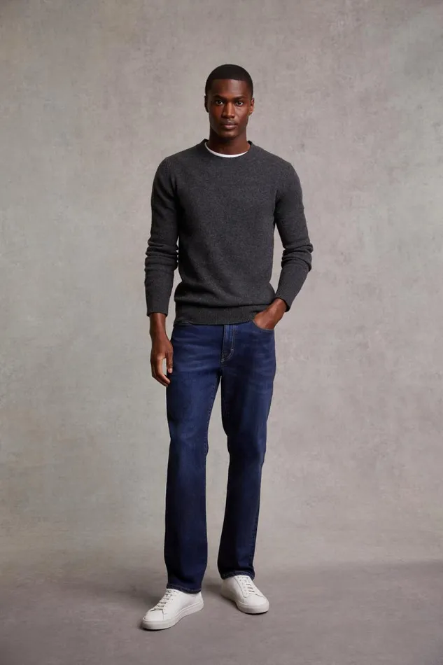 Men Classic Straight Jean Washed Indigo Holland Cooper Jeans Men Classic Straight Jean Washed Indigo Holland Cooper Jeans