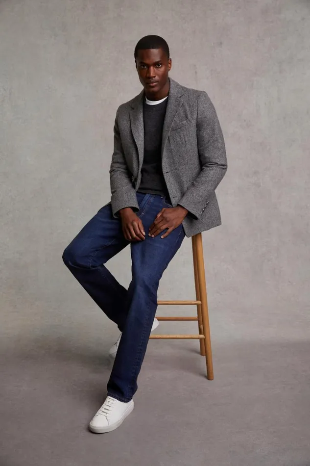 Men Classic Straight Jean Washed Indigo Holland Cooper Jeans Men Classic Straight Jean Washed Indigo Holland Cooper Jeans