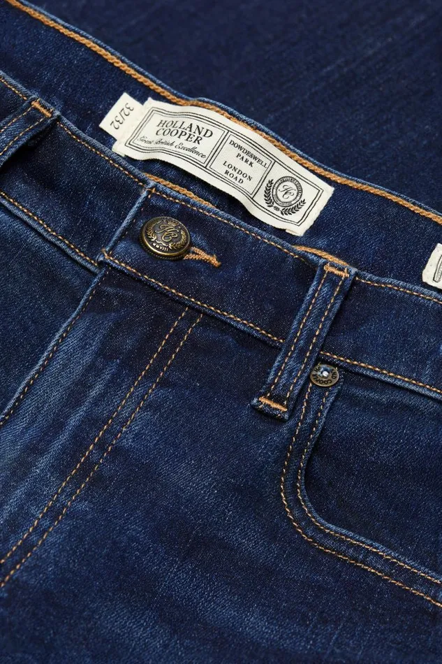 Men Classic Straight Jean Washed Indigo Holland Cooper Jeans Men Classic Straight Jean Washed Indigo Holland Cooper Jeans
