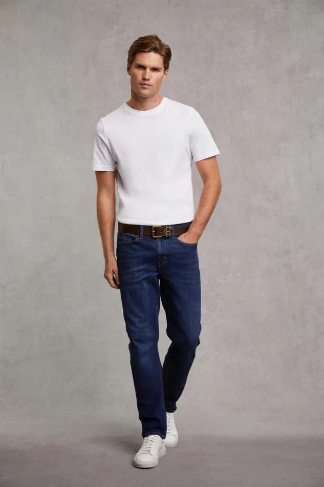 Men Classic Straight Jean Washed Indigo Holland Cooper Jeans Men Classic Straight Jean Washed Indigo Holland Cooper Jeans