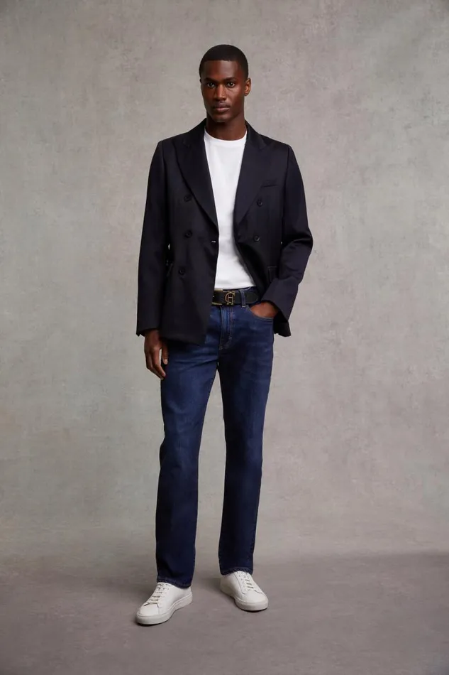 Men Classic Straight Jean Washed Indigo Holland Cooper Jeans Men Classic Straight Jean Washed Indigo Holland Cooper Jeans