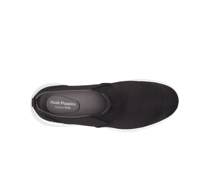 Men Cooper SlipOn Black HeatheredWhite Outsole Sneakers Hush Puppies Men Cooper SlipOn Black HeatheredWhite Outsole Sneakers Hush Puppies