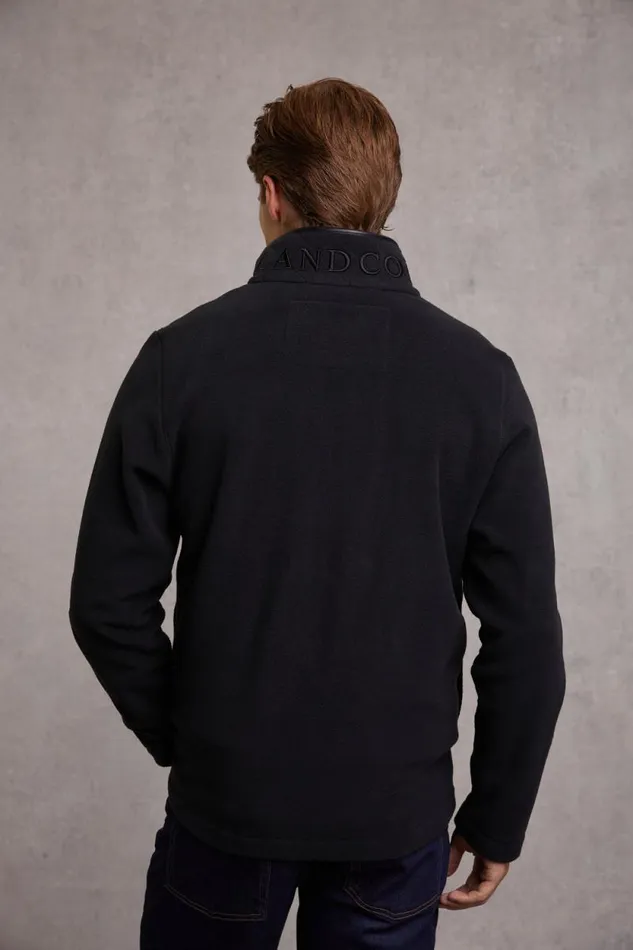 Men Country Fleece Jacket Black Holland Cooper Fleeces