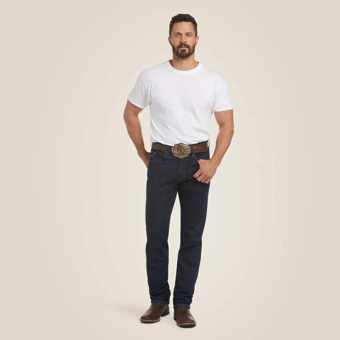 Men Denim Ariat M1 Vintage Stretch Legacy Stackable Straight Leg Jean Abraded Rinse Men Denim Ariat M1 Vintage Stretch Legacy Stackable Straight Leg Jean Abraded Rinse