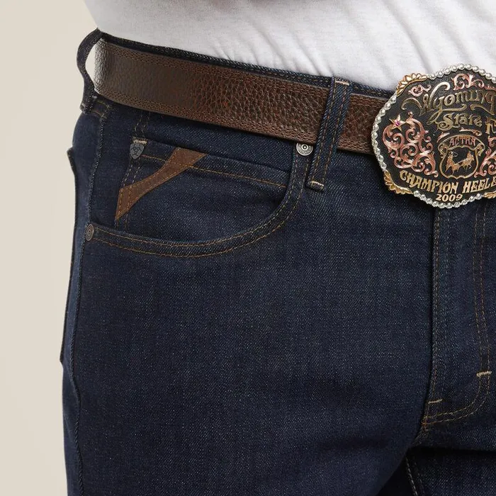 Men Denim Ariat M1 Vintage Stretch Legacy Stackable Straight Leg Jean Abraded Rinse Men Denim Ariat M1 Vintage Stretch Legacy Stackable Straight Leg Jean Abraded Rinse