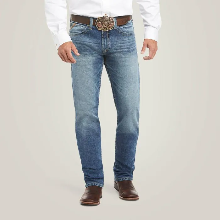 Men Denim Ariat M4 Low Rise Stretch Shoreway Stackable Straight Leg Jean Dakota