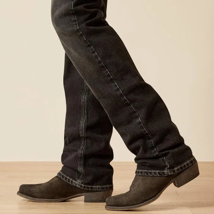 Men Denim Ariat M7 Slim Onyx Straight Leg Jeans Ebony Black Men Denim Ariat M7 Slim Onyx Straight Leg Jeans Ebony Black