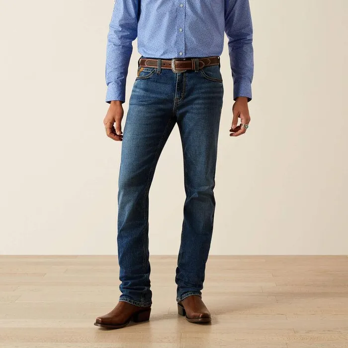 Men Denim Ariat M8 Modern Miles Straight Leg Jeans Carlos