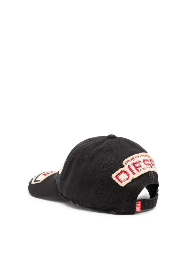 Men Diesel Caps Hats and Scarves CBRAFF Black Men Diesel Caps Hats and Scarves CBRAFF Black