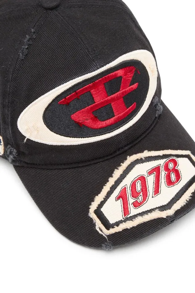 Men Diesel Caps Hats and Scarves CBRAFF Black Men Diesel Caps Hats and Scarves CBRAFF Black