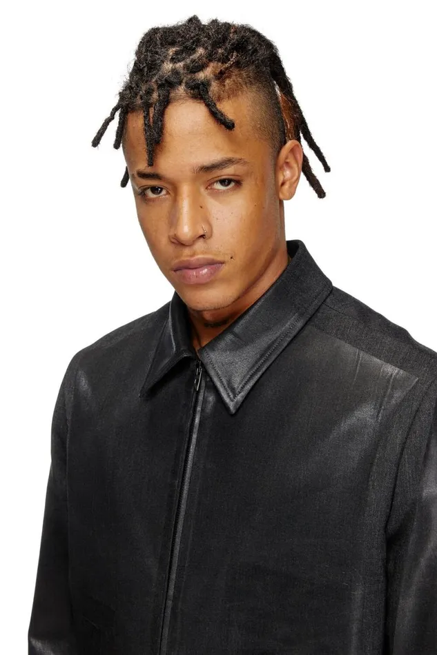 Men Diesel Jackets JKANE Black Men Diesel Jackets JKANE Black