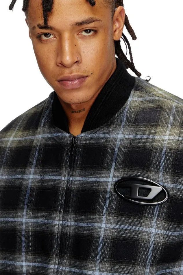 Men Diesel Jackets JSAINT Blackblue Men Diesel Jackets JSAINT Blackblue