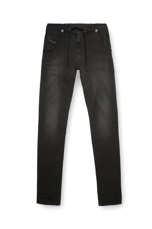 Men Diesel Jeans Regular 2030 DKrooley Joggjeans 0670M Black Men Diesel Jeans Regular 2030 DKrooley Joggjeans 0670M Black