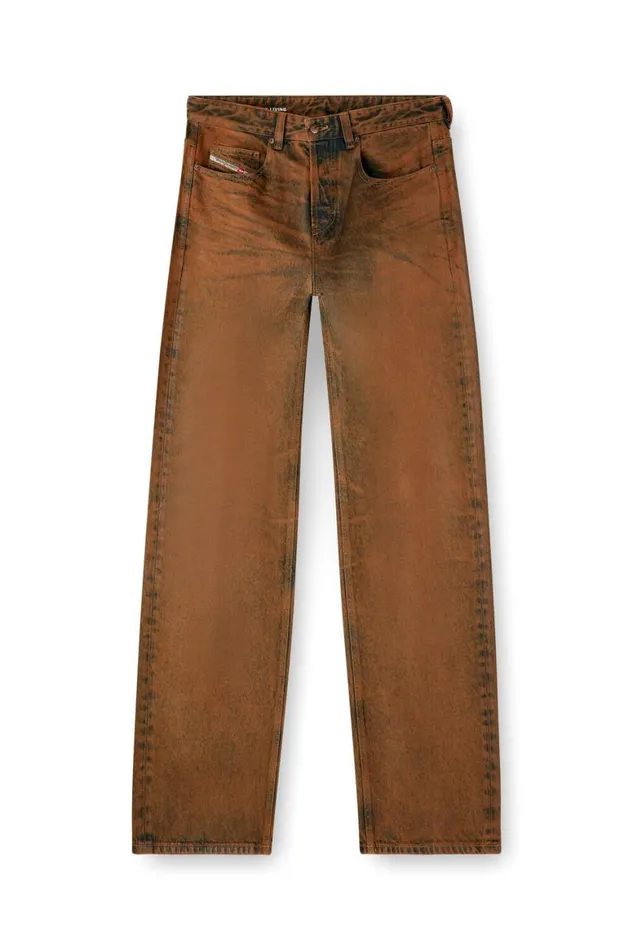 Men Diesel Jeans Relaxed Jeans 2001 DMacro 09K82 Brown Men Diesel Jeans Relaxed Jeans 2001 DMacro 09K82 Brown