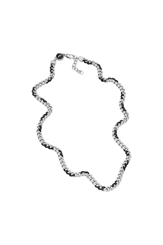 Men Diesel Jewelry DX1499 Silverblack Men Diesel Jewelry DX1499 Silverblack