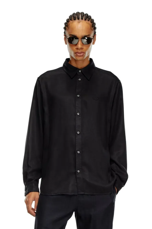 Men Diesel Shirts SSIMPLYC Black Men Diesel Shirts SSIMPLYC Black