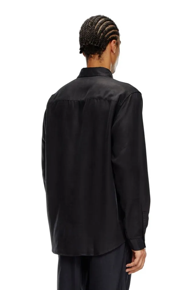 Men Diesel Shirts SSIMPLYC Black Men Diesel Shirts SSIMPLYC Black