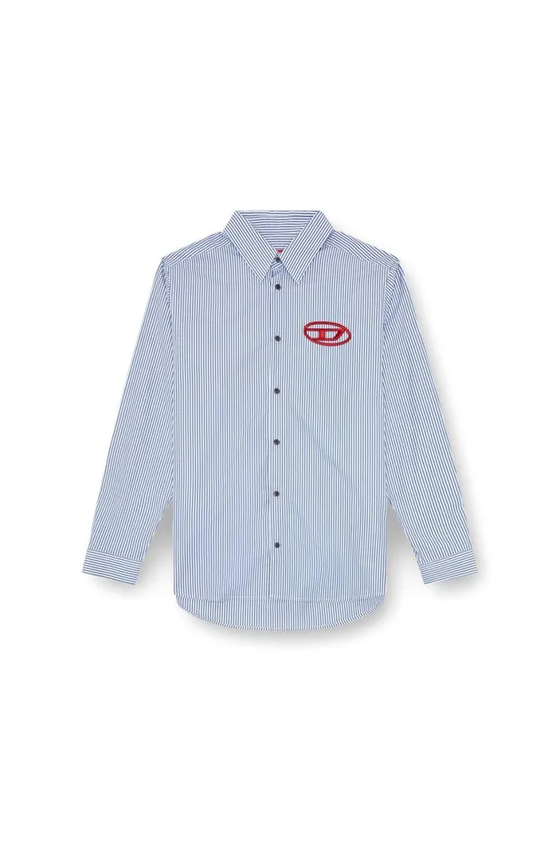 Men Diesel Shirts SSIMPLYE Blue Men Diesel Shirts SSIMPLYE Blue