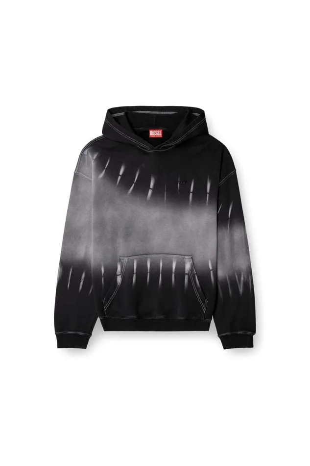 Men Diesel Sweatshirts and Hoodies SBOXTHOODR2 Black Men Diesel Sweatshirts and Hoodies SBOXTHOODR2 Black