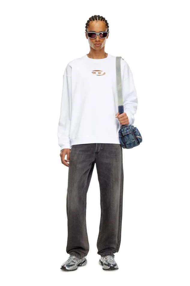Men Diesel Sweatshirts and Hoodies SBOXTOD White