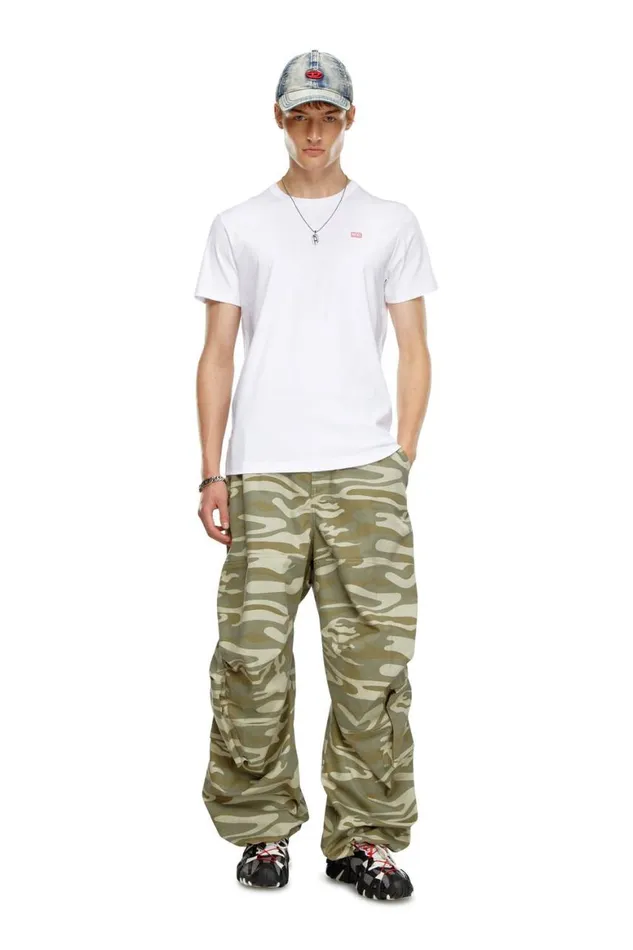 Men Diesel TShirts and Polos TMIEGORK77 White