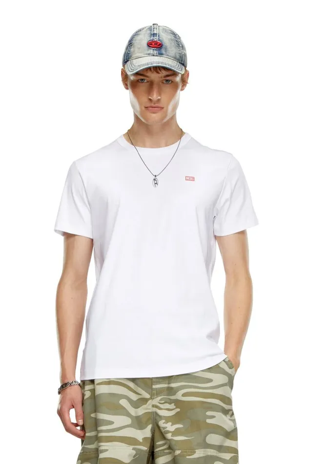Men Diesel TShirts and Polos TMIEGORK77 White Men Diesel TShirts and Polos TMIEGORK77 White