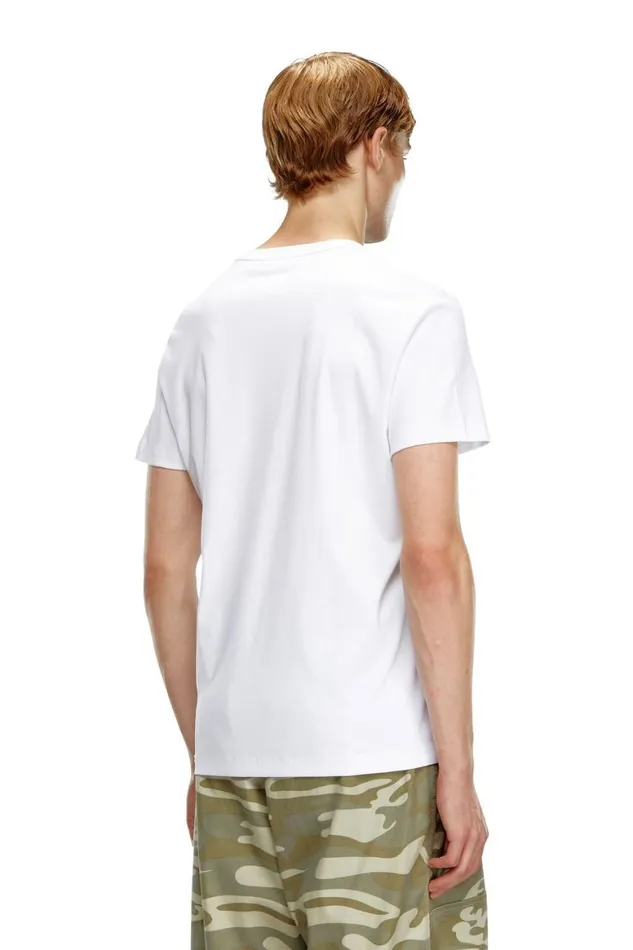 Men Diesel TShirts and Polos TMIEGORK77 White Men Diesel TShirts and Polos TMIEGORK77 White