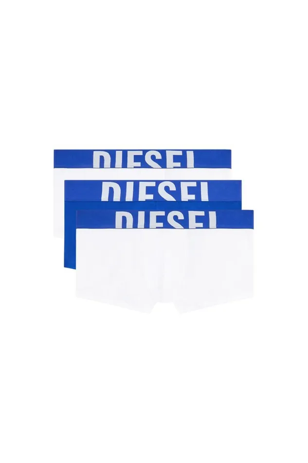 Men Diesel Underwear UMBXDAMIENTHREEPACK55EL Whiteblue Men Diesel Underwear UMBXDAMIENTHREEPACK55EL Whiteblue