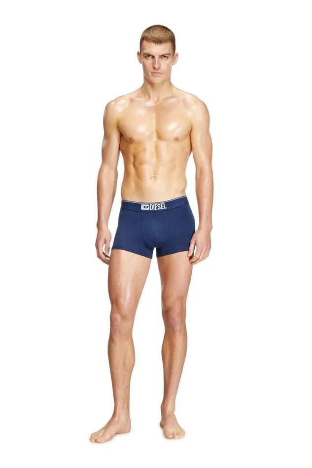 Men Diesel Underwear UMBXDAMIENTHREEPACK Whiteblue Men Diesel Underwear UMBXDAMIENTHREEPACK Whiteblue
