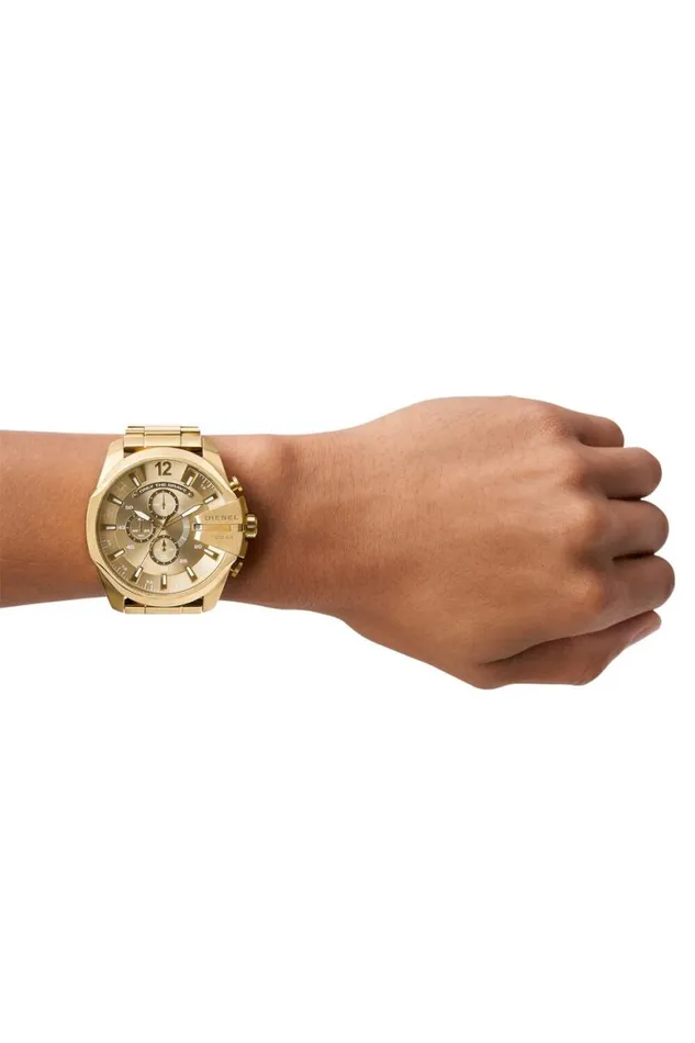 Men Diesel Watches DZ4360 MEGA CHIEF Gold Men Diesel Watches DZ4360 MEGA CHIEF Gold
