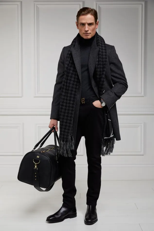 Men Fine Roll Neck Knit Charcoal Holland Cooper Knitwear Men Fine Roll Neck Knit Charcoal Holland Cooper Knitwear
