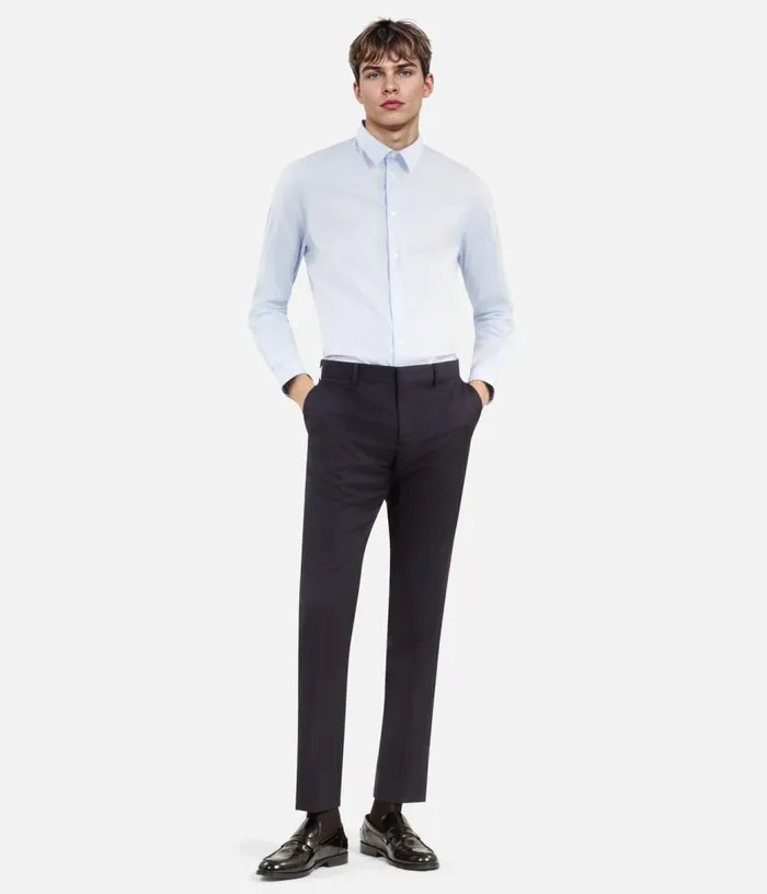 Men Formal Blue Poplin Shirt THE KOOPLES Shirts