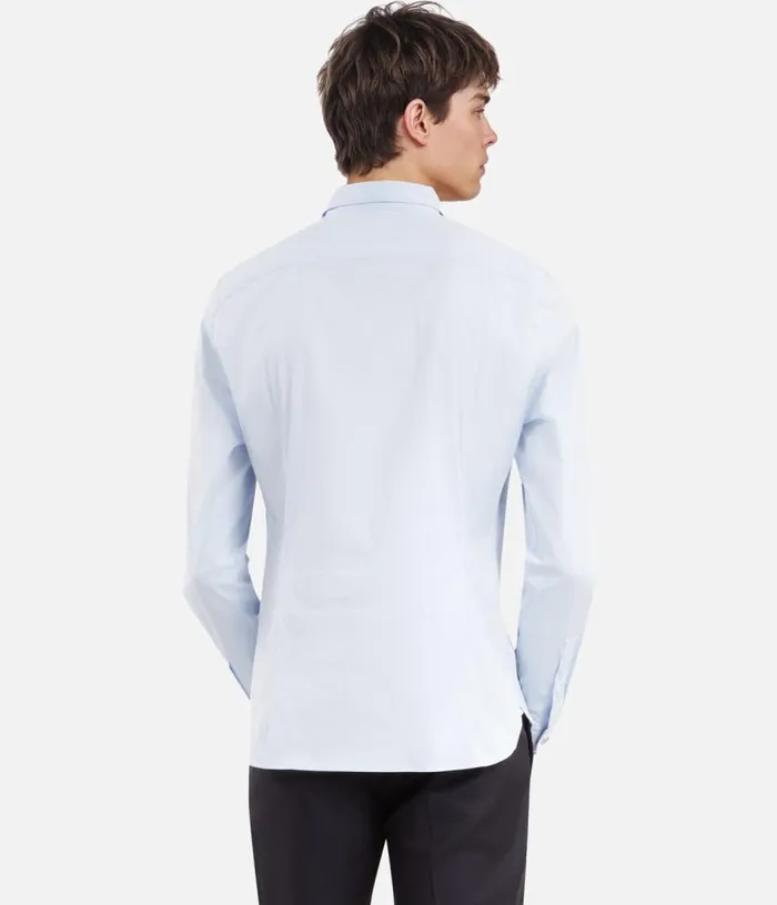 Men Formal Blue Poplin Shirt THE KOOPLES Shirts