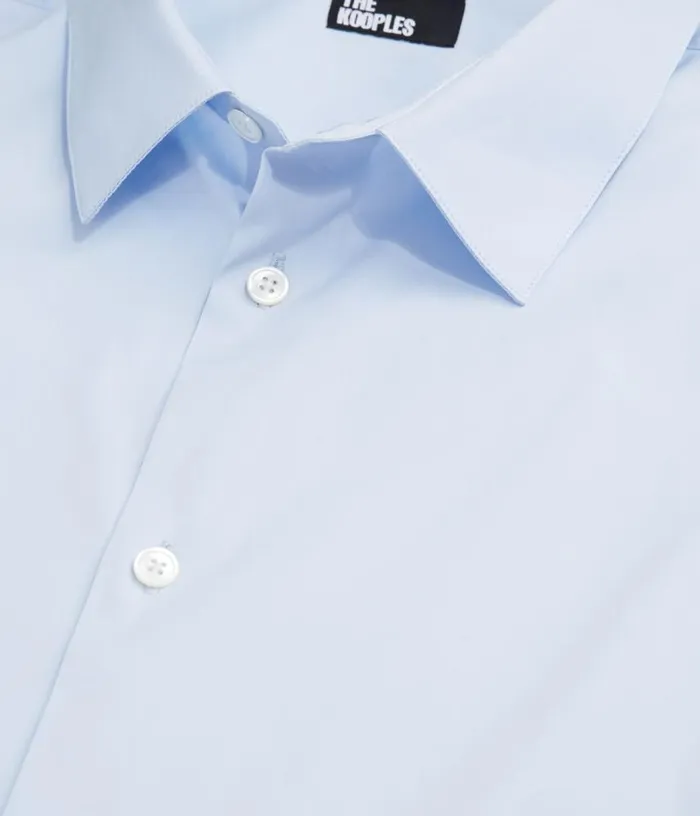 Men Formal Blue Poplin Shirt THE KOOPLES Shirts