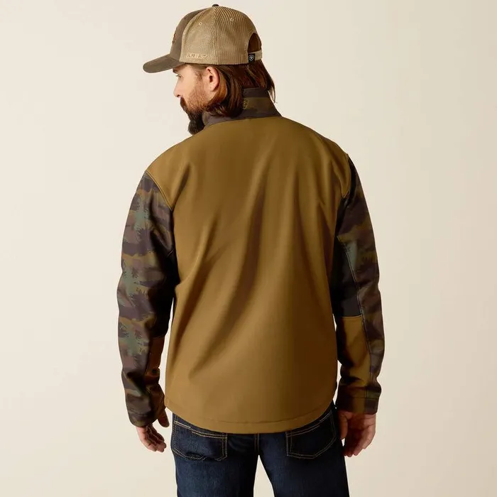 Men Jackets and Vests Ariat Logan Softshell Jacket Beech Camo Men Jackets and Vests Ariat Logan Softshell Jacket Beech Camo