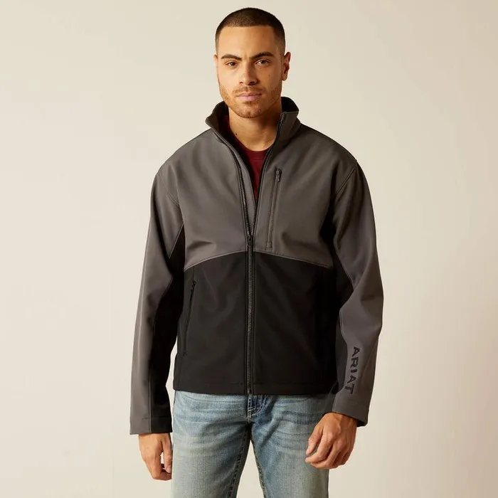 Men Jackets and Vests Ariat Logan Softshell Jacket Grey
