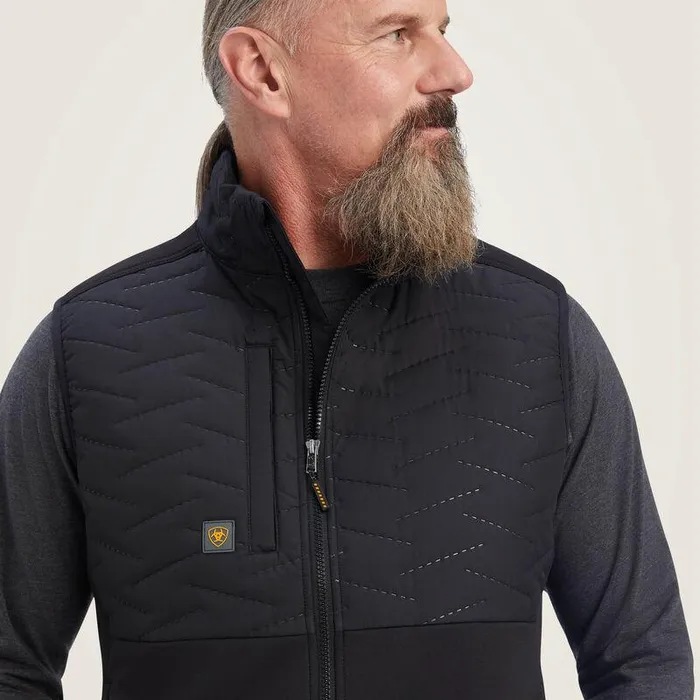 Men Jackets and Vests Ariat Rebar Cloud 9 Insulated Vest Black Men Jackets and Vests Ariat Rebar Cloud 9 Insulated Vest Black