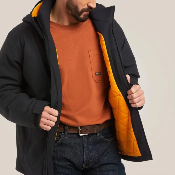Men Jackets and Vests Ariat Rebar Storm Fighter 20 Waterproof Jacket Black Men Jackets and Vests Ariat Rebar Storm Fighter 20 Waterproof Jacket Black