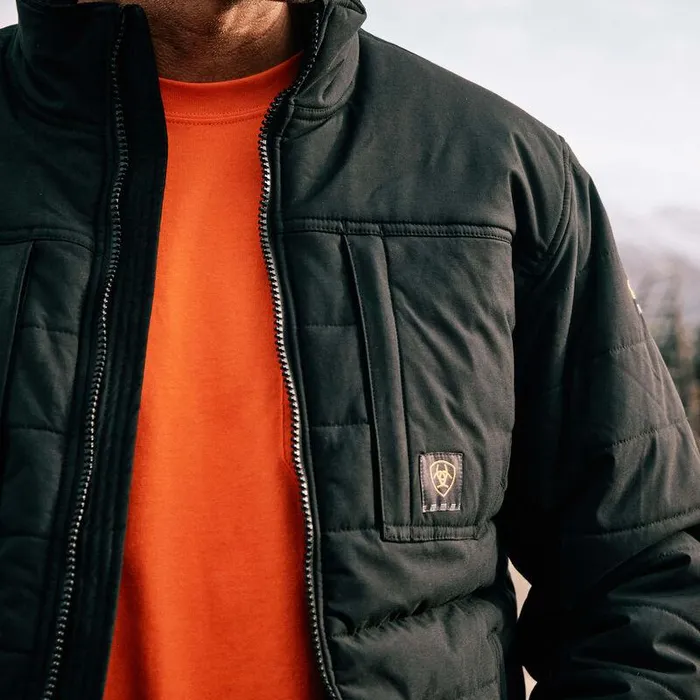 Men Jackets and Vests Ariat Rebar Valiant Stretch Canvas Water Resistant Insulated Jacket Black Men Jackets and Vests Ariat Rebar Valiant Stretch Canvas Water Resistant Insulated Jacket Black