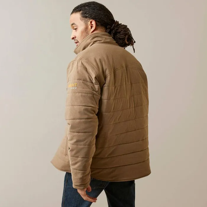 Men Jackets and Vests Ariat Rebar Valiant Stretch Canvas Water Resistant Insulated Jacket Rebar Khaki Heather Men Jackets and Vests Ariat Rebar Valiant Stretch Canvas Water Resistant Insulated Jacket Rebar Khaki Heather