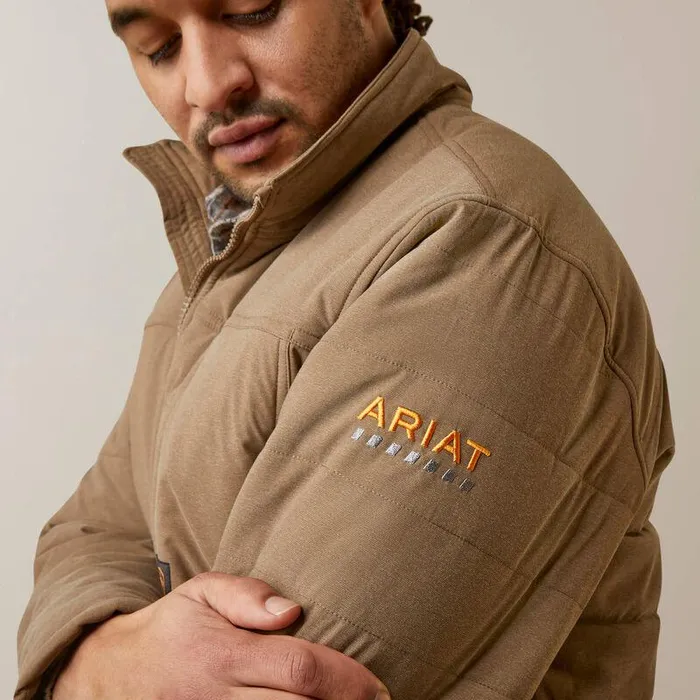 Men Jackets and Vests Ariat Rebar Valiant Stretch Canvas Water Resistant Insulated Jacket Rebar Khaki Heather Men Jackets and Vests Ariat Rebar Valiant Stretch Canvas Water Resistant Insulated Jacket Rebar Khaki Heather