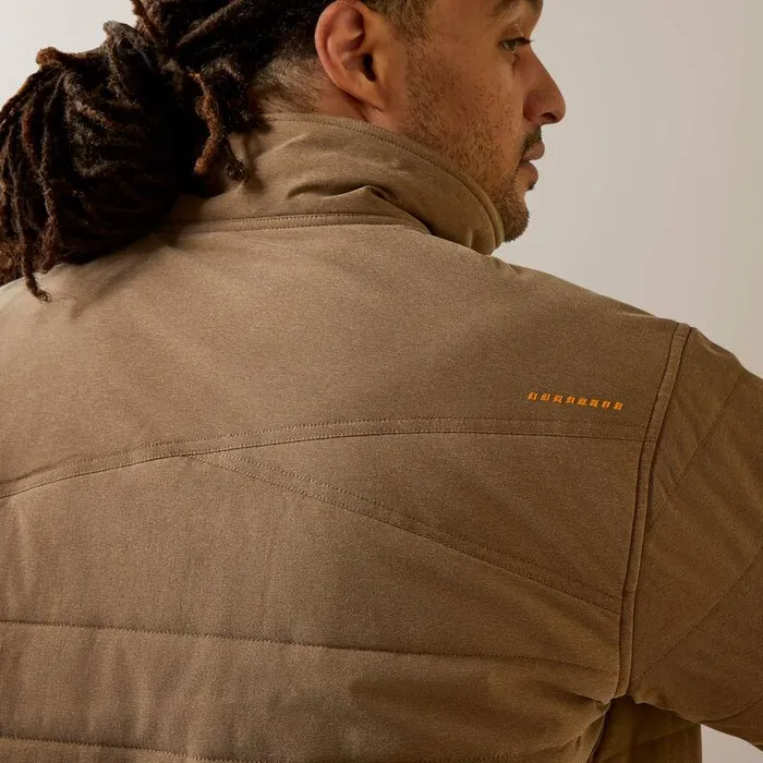Men Jackets and Vests Ariat Rebar Valiant Stretch Canvas Water Resistant Insulated Jacket Rebar Khaki Heather Men Jackets and Vests Ariat Rebar Valiant Stretch Canvas Water Resistant Insulated Jacket Rebar Khaki Heather