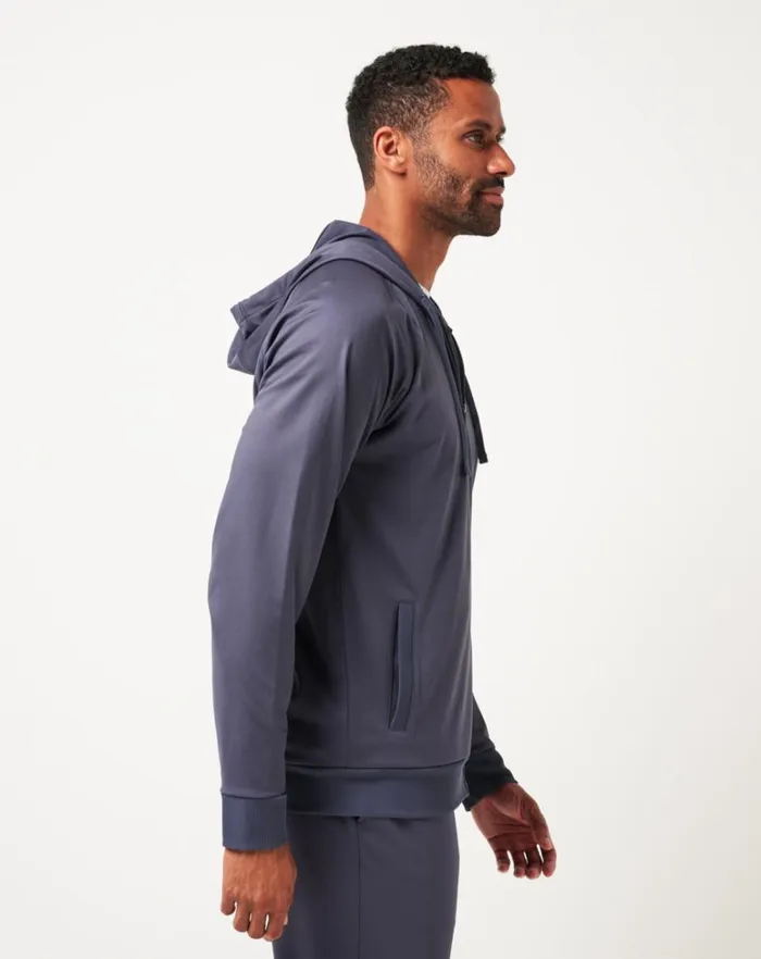 Men Jackets TravisMathew CLOUD TRACK JACKET Navy Men Jackets TravisMathew CLOUD TRACK JACKET Navy