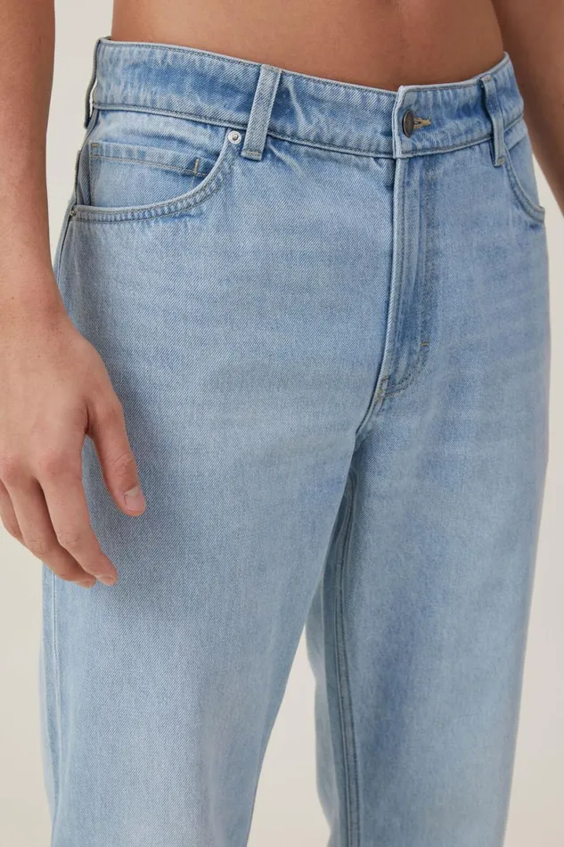 Men Jeans Cotton On Relaxed Boot Cut Jean Malibu Blue