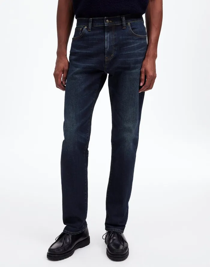 Men Jeans Madewell The 1991 StraightLeg Stretch Selvedge Jean Kinney Wash