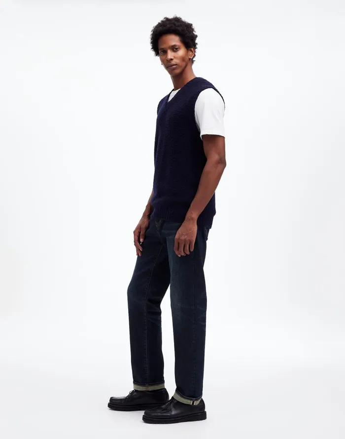 Men Jeans Madewell The 1991 StraightLeg Stretch Selvedge Jean Kinney Wash