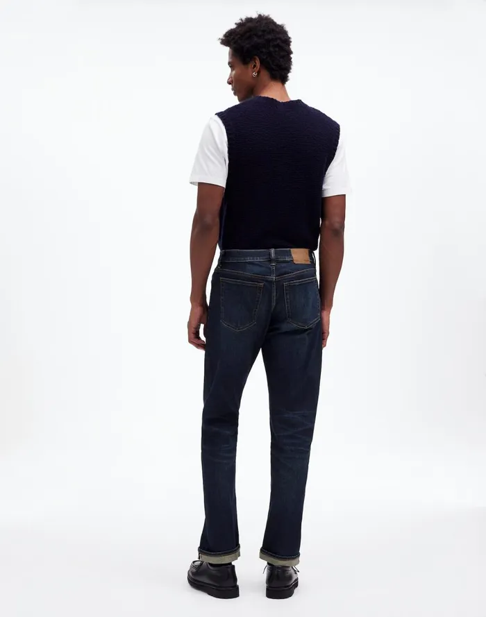 Men Jeans Madewell The 1991 StraightLeg Stretch Selvedge Jean Kinney Wash