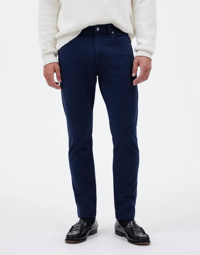 Men Jeans Madewell The Athletic Allday Slim Pant Deep Indigo