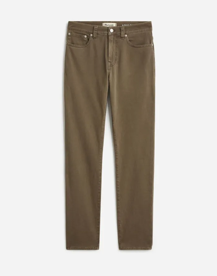 Men Jeans Madewell The Athletic Allday Slim Pant Driftwood Brown